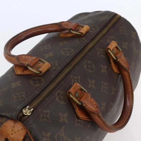 LOUIS VUITTON Monogram Speedy 30 Hand Bag - Picture 8 of 16